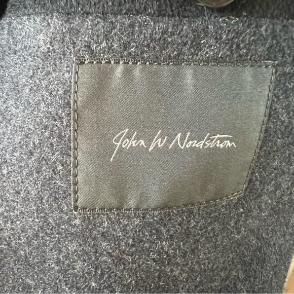 Loro Piana Nordstrom Men's Storm System Black Wool Over Coat Size 48R - Picture 8 of 14